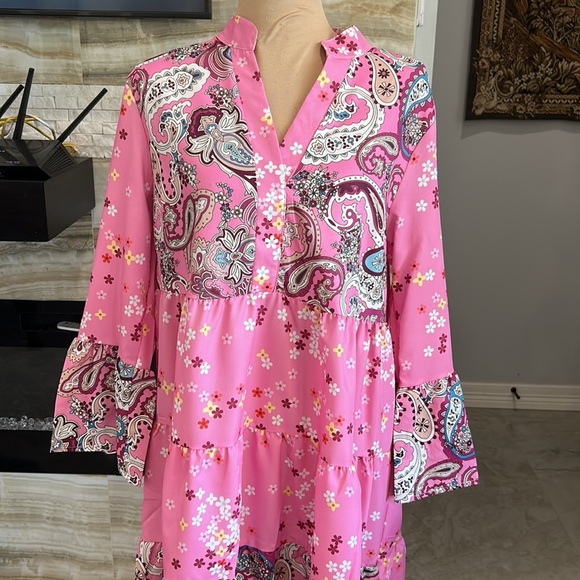 Women’s Boho Spring/ Summer‎ Dress. Size L - Picture 3 of 12